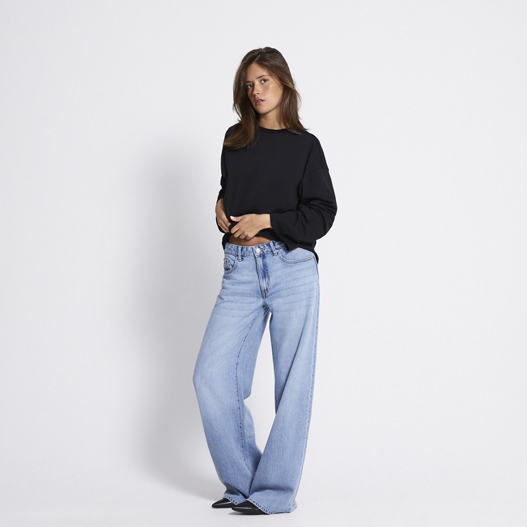 Oversized longsleeve-tee "Bree" Black